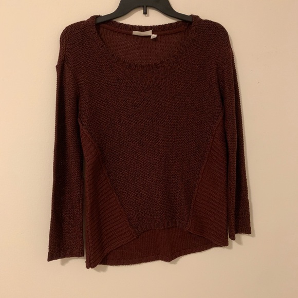 Burgundy tunic style sweater - Picture 2 of 3